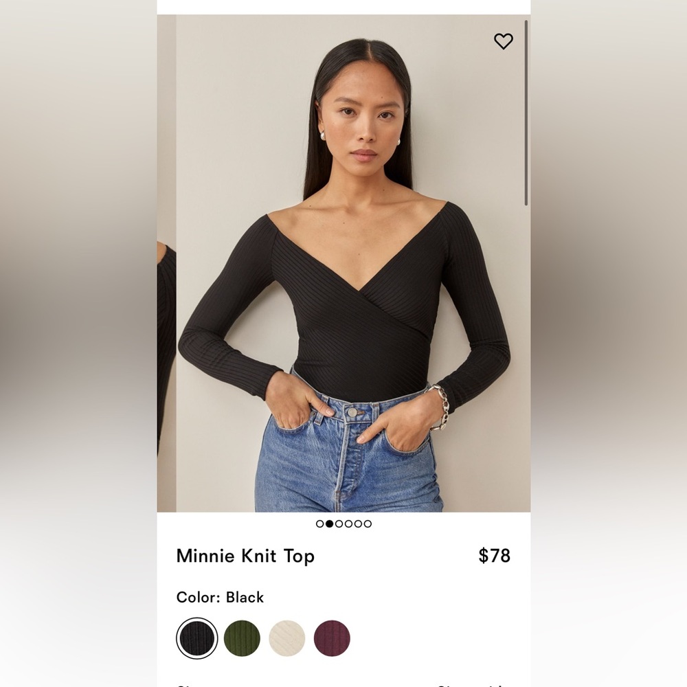 Reformation Minnie Knit Top